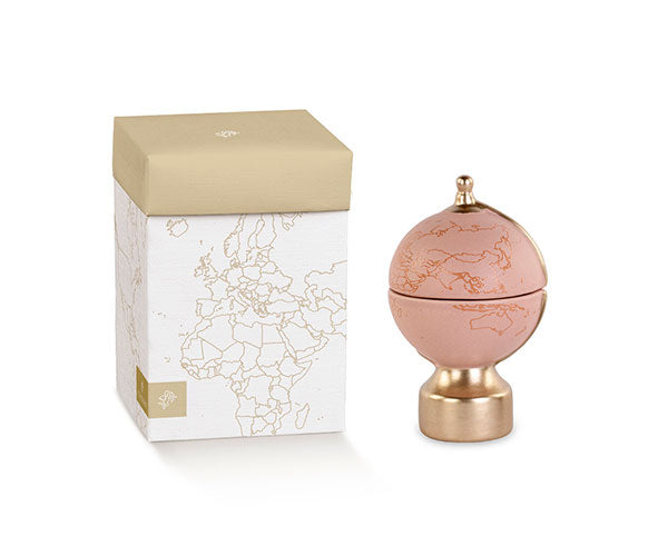 Mappamondo ceramica  con candela
