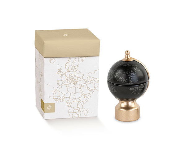 Mappamondo ceramica  con candela