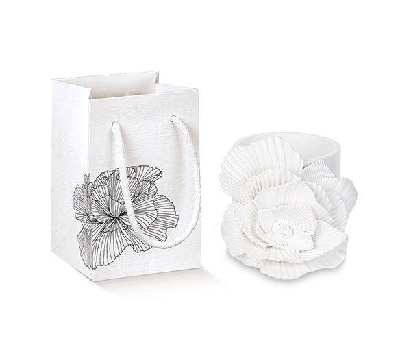 Cachepot resina FIORE PLISSE' cm.8x11  Cupido & co